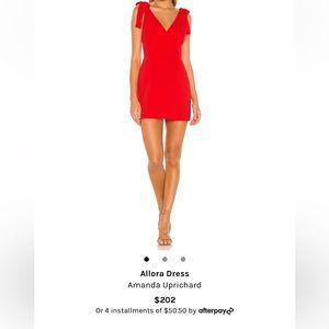 Amanda Uprichard - red dress size medium. Brand new and never worn!!